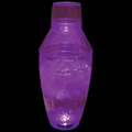 8 Oz. Light Up Clear Drinking Shaker w/ Purple LEDs